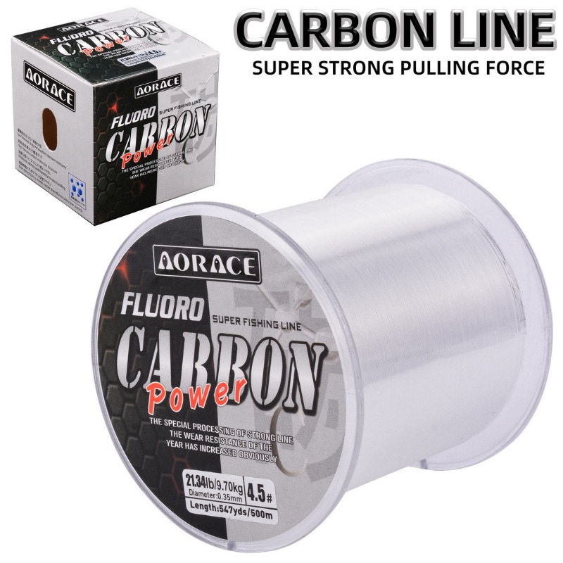 Fluorocarbon Line - 500M Fluorocarbon Fishing Line Imported Carbon