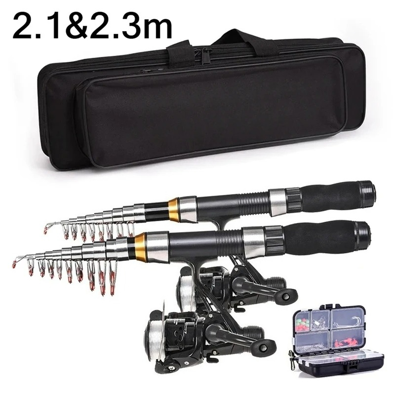 Fishing Line Box - BRAVMAK 2.1/ 2.3 mTelescopic Fishing Rod