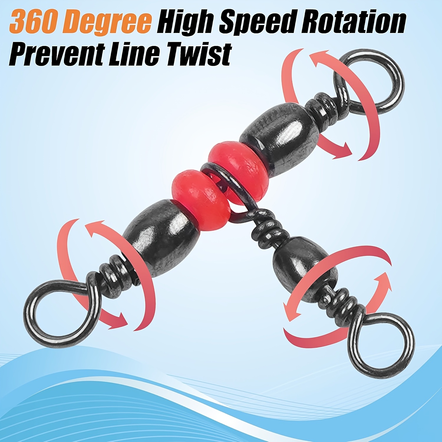 3 Three Way Swivels,Triple Swi - Monofilament Line review and price