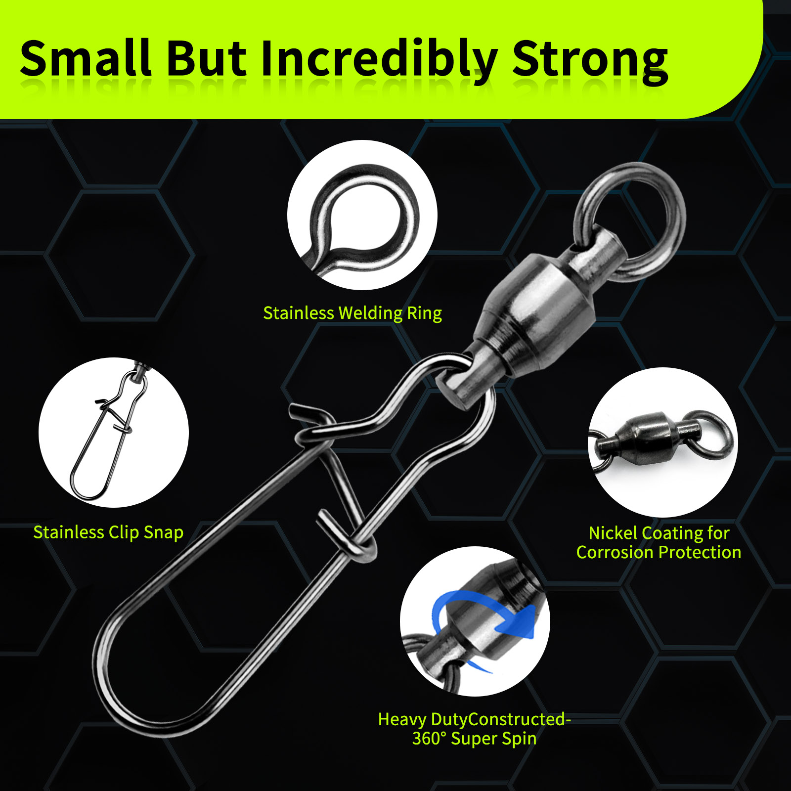 9KM 10PCS Ball Bearing Swivel  - Freshwater Line review and price