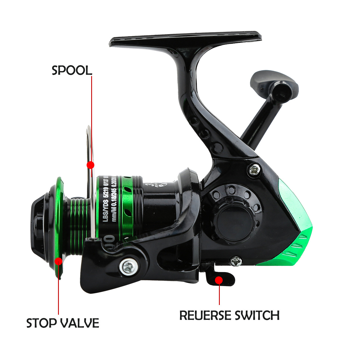 Metal Spinning Reel 5.2:1 Gear - Ice Fishing Line review and price